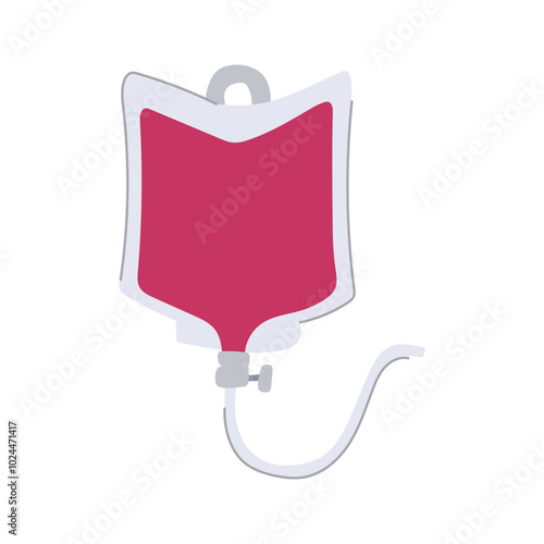 fluid iv drip bag cartoon. nutrients medication, healthcare needle, tubing solution fluid iv drip bag sign. isolated symbol vector illustration