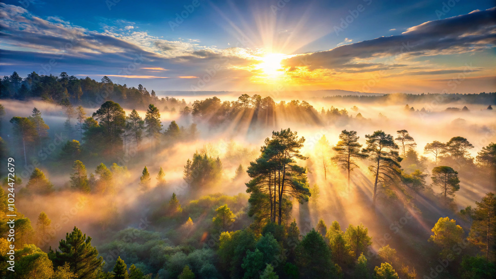 Fototapeta premium sunrise over the river. sunset, sky, water, landscape, sunrise, nature, clouds, lake, cloud, sun, dusk, mountain, sea, morning, reflection, tree, evening, river, mountains, sundown, dawn, summer, view