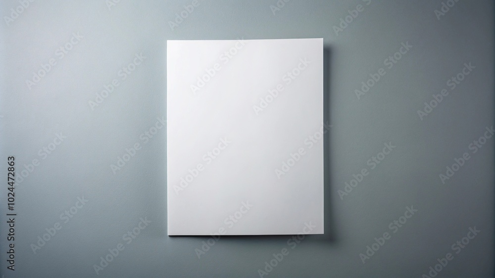 Macro blank sheet of paper isolated on grey background Macro blank sheet of paper isolated on grey background
