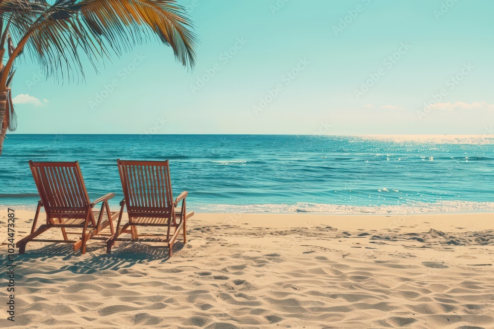 A pool with palm trees in the background, generative ai image A pool with palm trees in the background, generative ai image