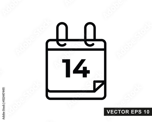 Calendar Icon isolated symbol