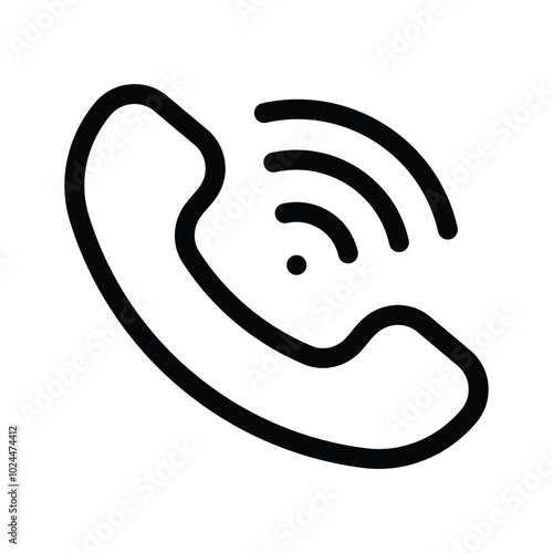 Phone, receiver, telephone vector design, pixel perfect icon