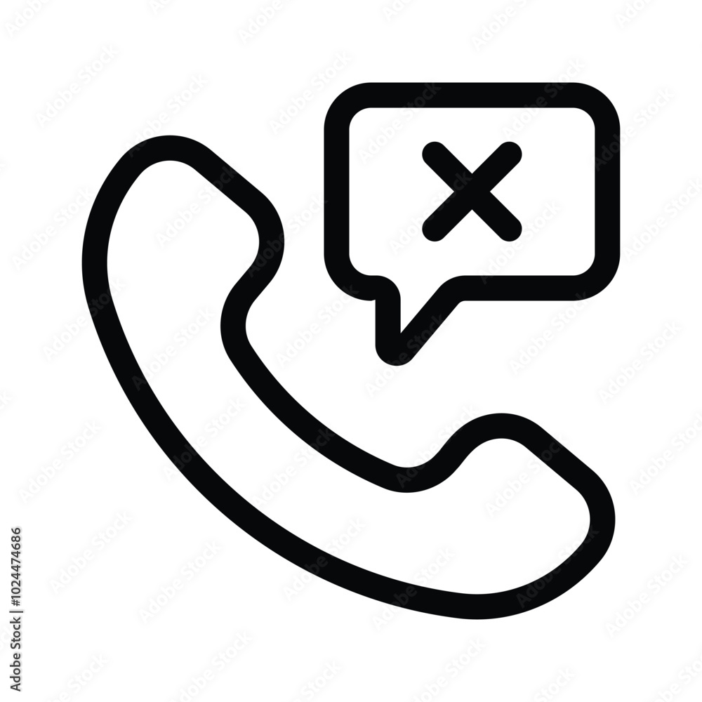Call disconnected vector design in modern style Call disconnected vector design in modern style