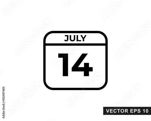 Calendar Icon isolated symbol