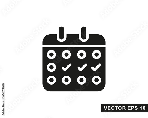 Calendar Icon isolated symbol