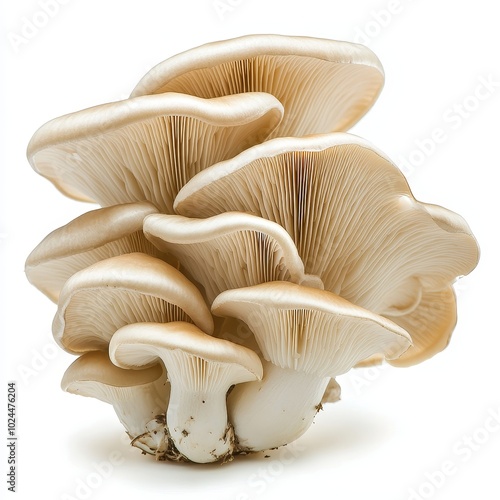 3D Illustration of Oyster Mushroom