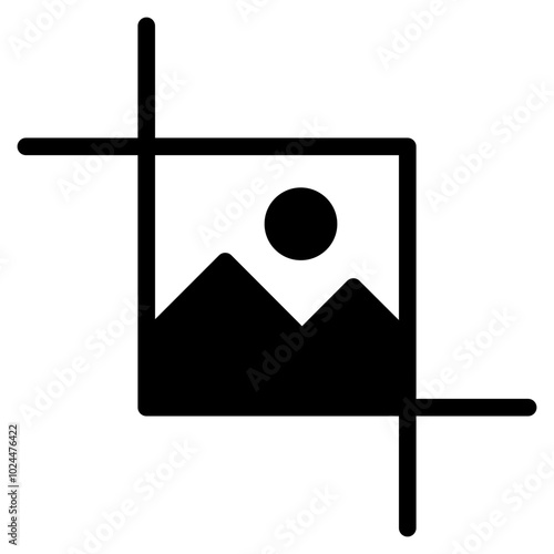 crop image icon