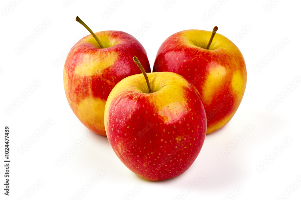Red empire apples, isolated on white background. Red empire apples, isolated on white background.