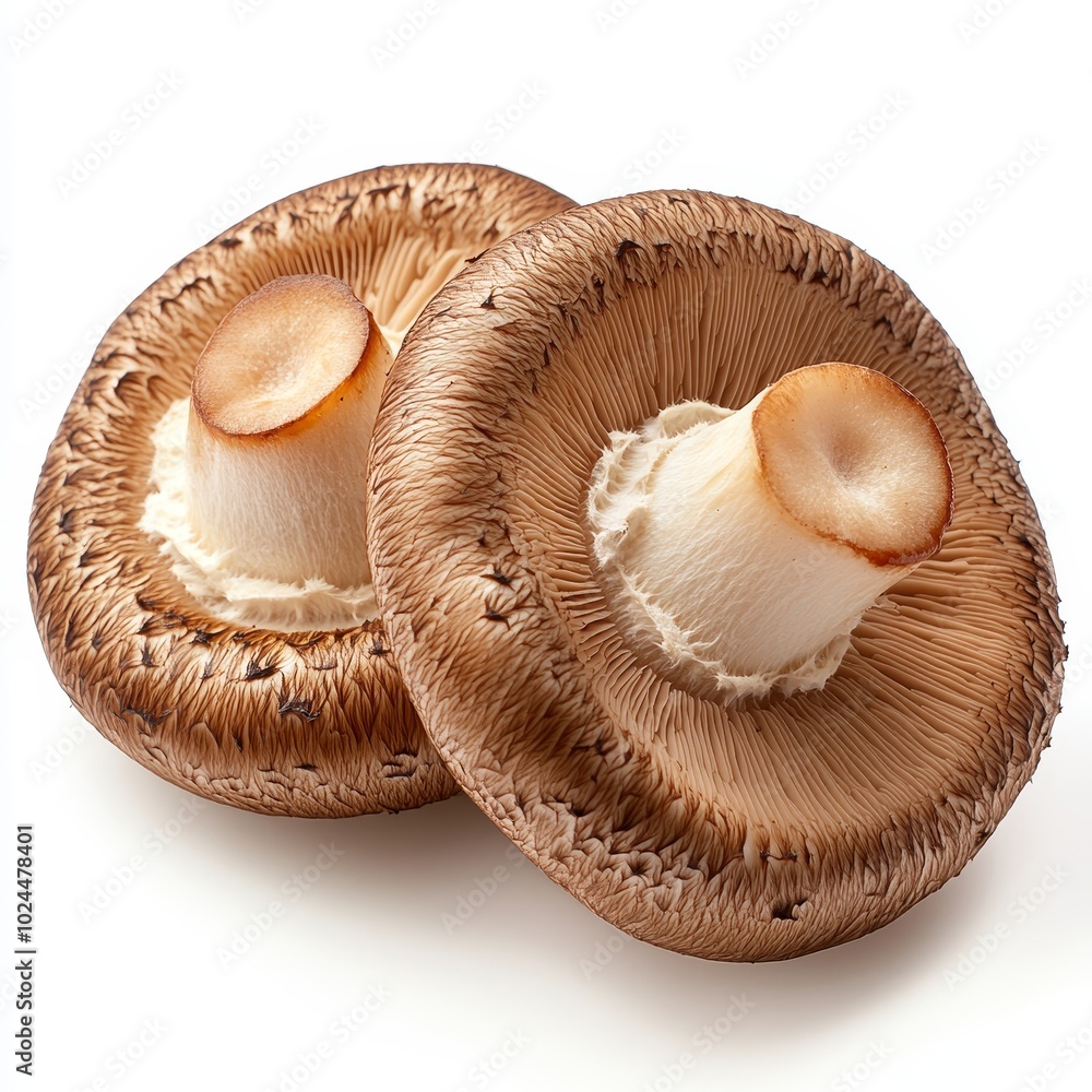 3D Illustration of Shiitake Mushroom 3D Illustration of Shiitake Mushroom