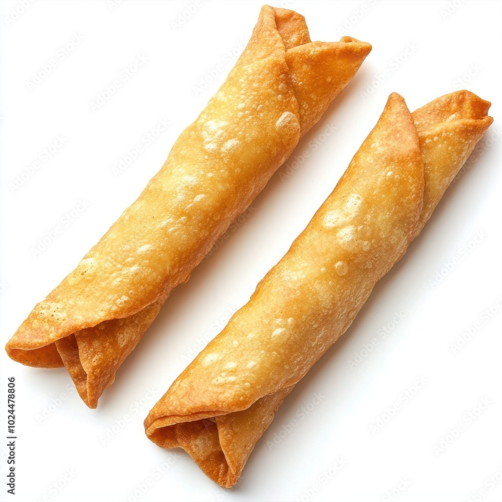 A set of three crispy, golden-brown taquitos arranged side by side. Their crunchy texture A set of three crispy, golden-brown taquitos arranged side by side. Their crunchy texture