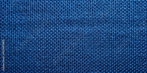 Macro dark blue fabric cloth texture background seamless pattern of natural textile