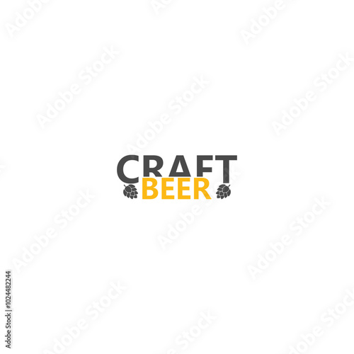 Craft beer icon isolated on white background