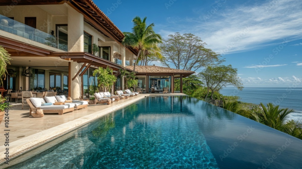 Luxurious Villa with Infinity Pool Overlooking the Ocean Luxurious Villa with Infinity Pool Overlooking the Ocean