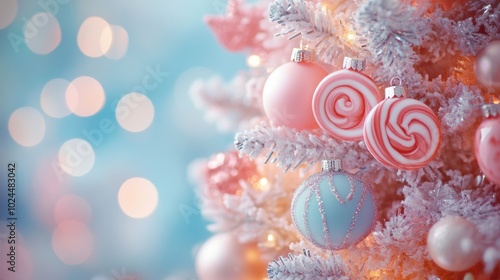 Pink & Blue Christmas Tree.