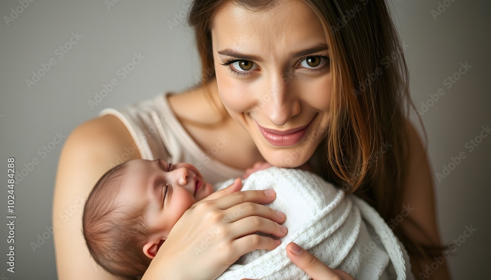 Pure Love: A Tender Moment Between Mother and Newborn Pure Love: A Tender Moment Between Mother and Newborn