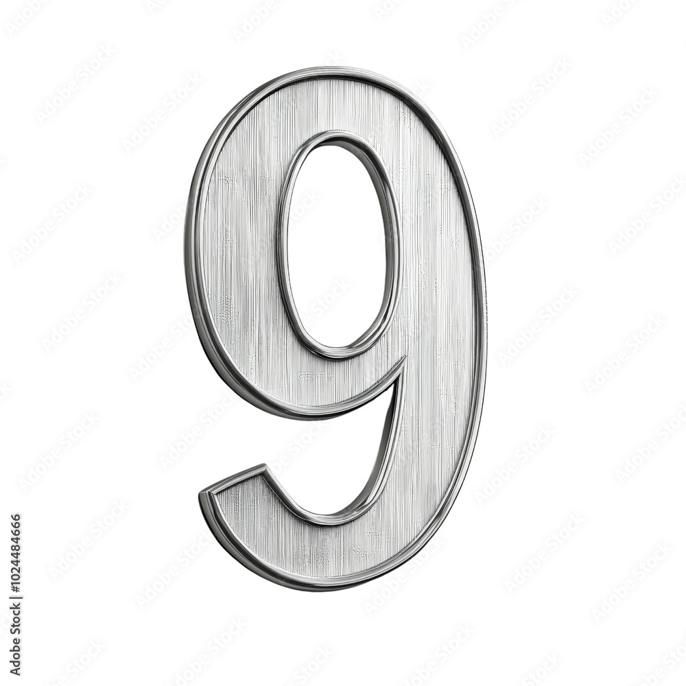 Silver Number 9. Silver Number 9.