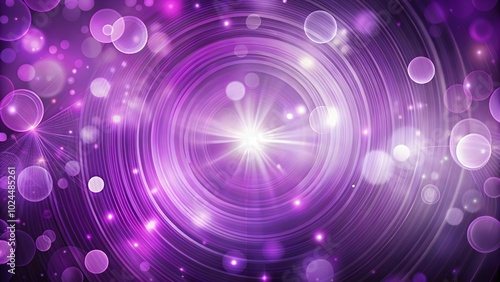 glowing waves and purple light on abstract background