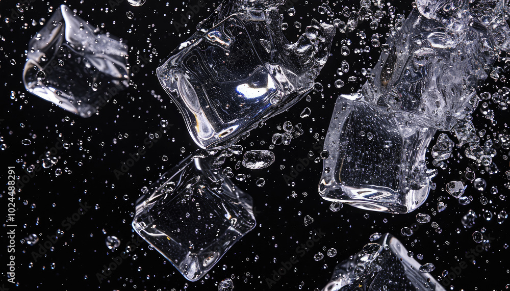 ice cubes in water ice cubes in water