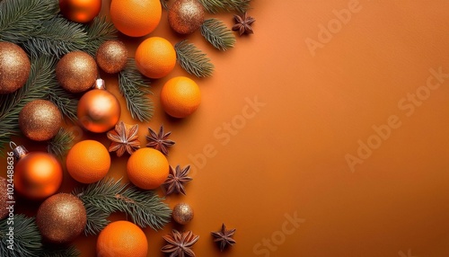 Christmas bright background with space for text, billboard advertising