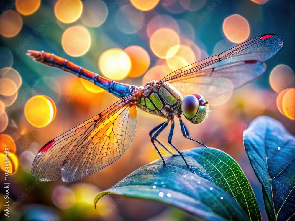 A breathtaking close-up of a dragonfly, showcasing intricate details with a striking bokeh effect, perfect for capturing the beauty of nature photography. A breathtaking close-up of a dragonfly, showcasing intricate details with a striking bokeh effect, perfect for capturing the beauty of nature photography.