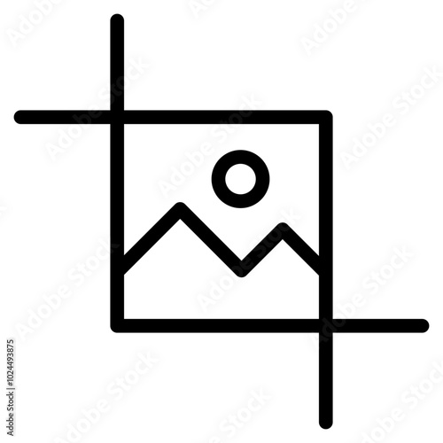 crop image icon