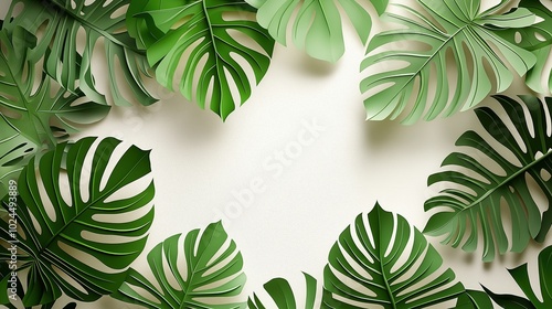 Tropical Leaf Background Design