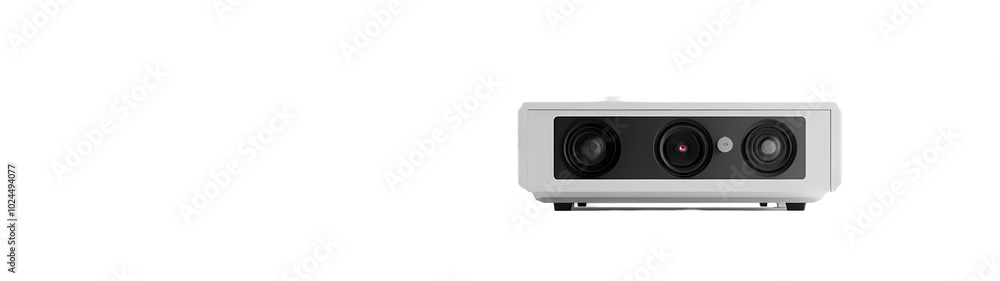 Black LCD Projector isolated Black LCD Projector isolated