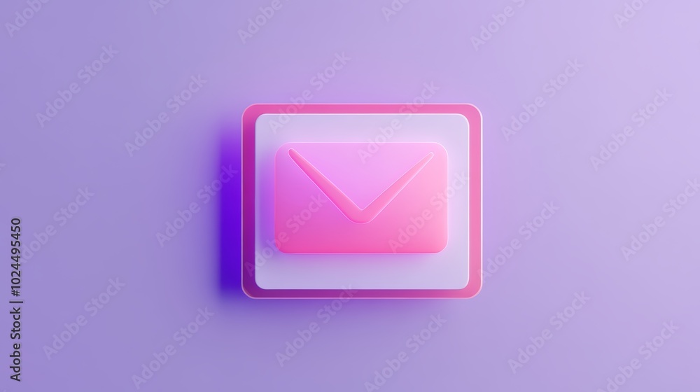 Vibrant pink square icon displaying a white check mark, symbolizing confirmation or approval