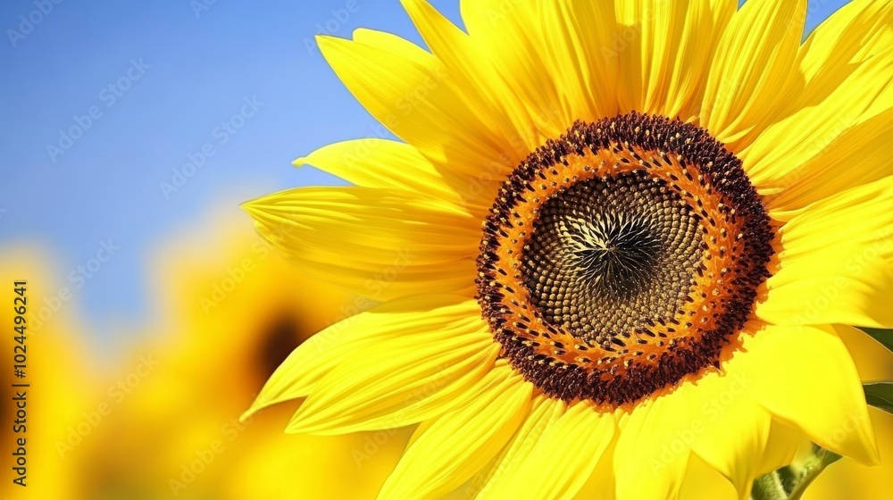 Radiant sunflowers in full bloom, a closeup of nature's golden beauties Radiant sunflowers in full bloom, a closeup of nature's golden beauties