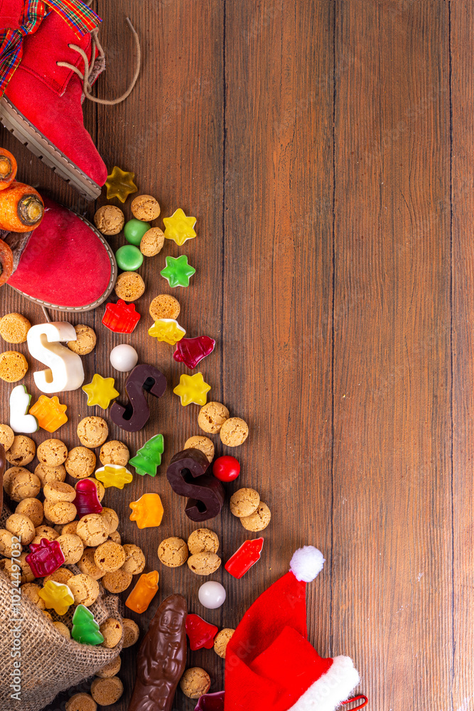 Sinterklaas, Saint Nicholas day background Sinterklaas, Saint Nicholas day background