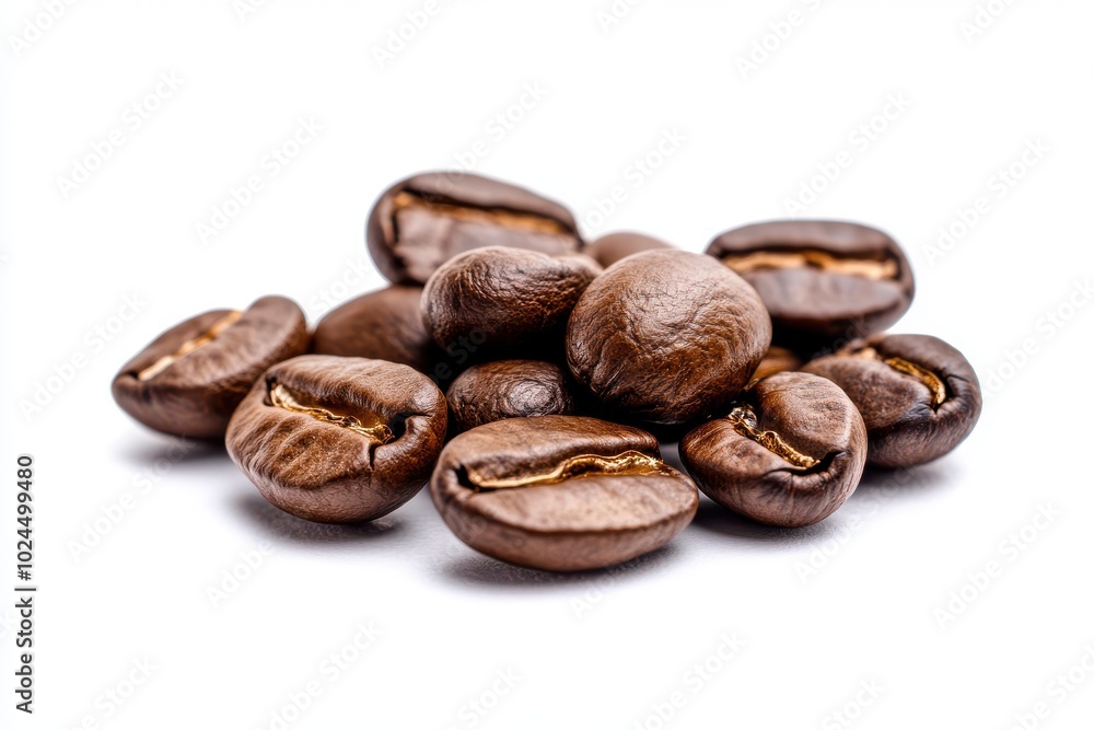 Coffee beans isolated on white background with clipping path Coffee beans isolated on white background with clipping path