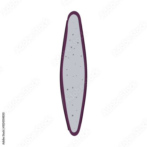 grooming nail file cartoon. buffer shape, polish care, tool salon grooming nail file sign. isolated symbol vector illustration