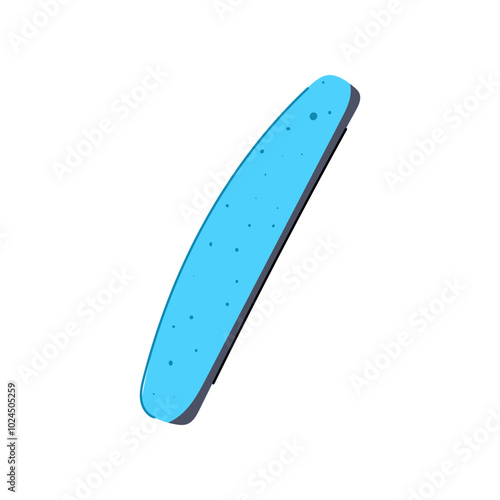 shape nail file cartoon. polish care, tool salon, beauty hygiene shape nail file sign. isolated symbol vector illustration