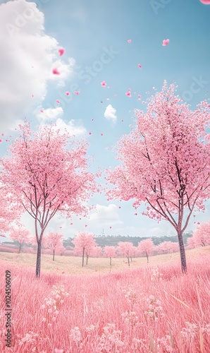 blossom in spring, flowers, generation AI