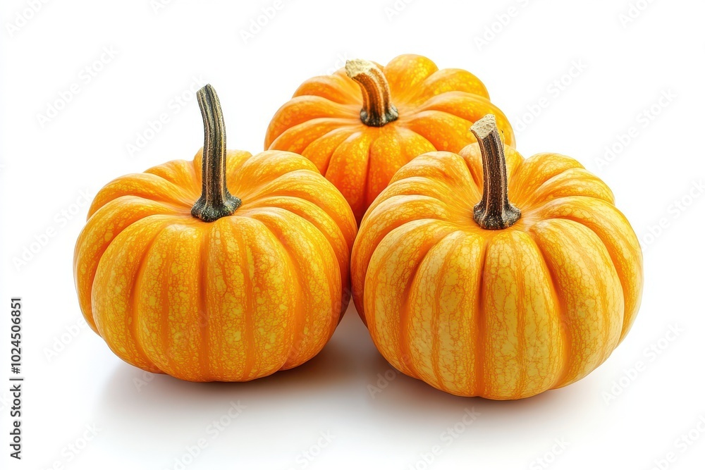 Obraz premium Pumpkins isolated on white background