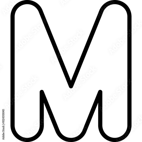 Capital M Icon