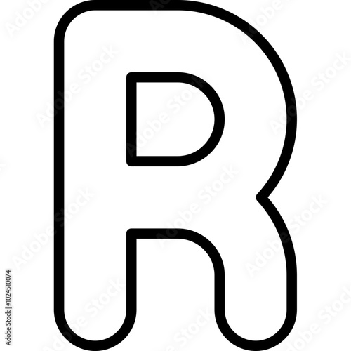 Capital R Icon