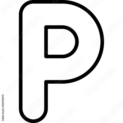 Capital P Icon