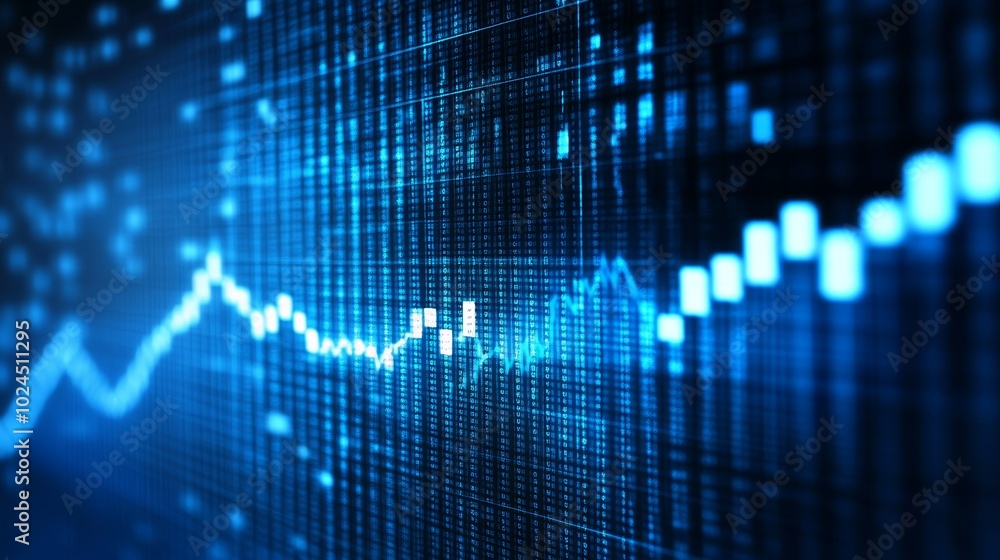 Navigating the financial landscape, a visual representation of stock market trends and investment opportunities Navigating the financial landscape, a visual representation of stock market trends and investment opportunities