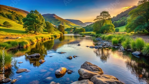 Afon Tryweryn: Captivating Landscape Photography of Nature's Serenity in Wales photo