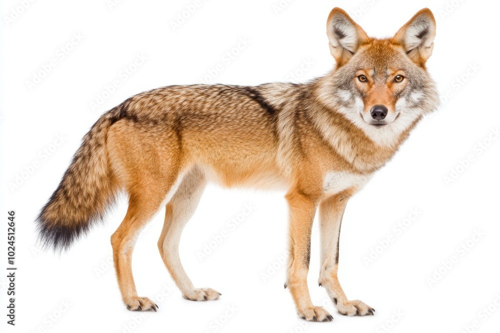 In high-quality PNG format, this red wolf is isolated on a transparent background for wildlife illustrations and nature-themed designs. In high-quality PNG format, this red wolf is isolated on a transparent background for wildlife illustrations and nature-themed designs.