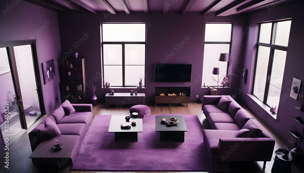 minimalism purple interior design living room minimalism purple interior design living room