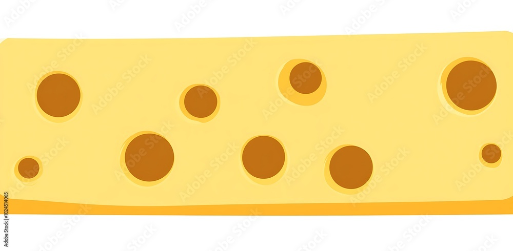Yellow cheese background vector illustration with holes Yellow cheese background vector illustration with holes