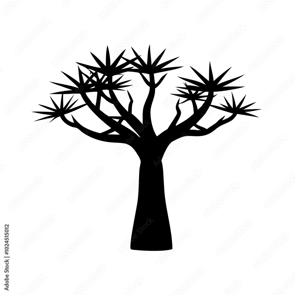 Fototapeta premium madagascar-dragon-tree-tree-silhouette