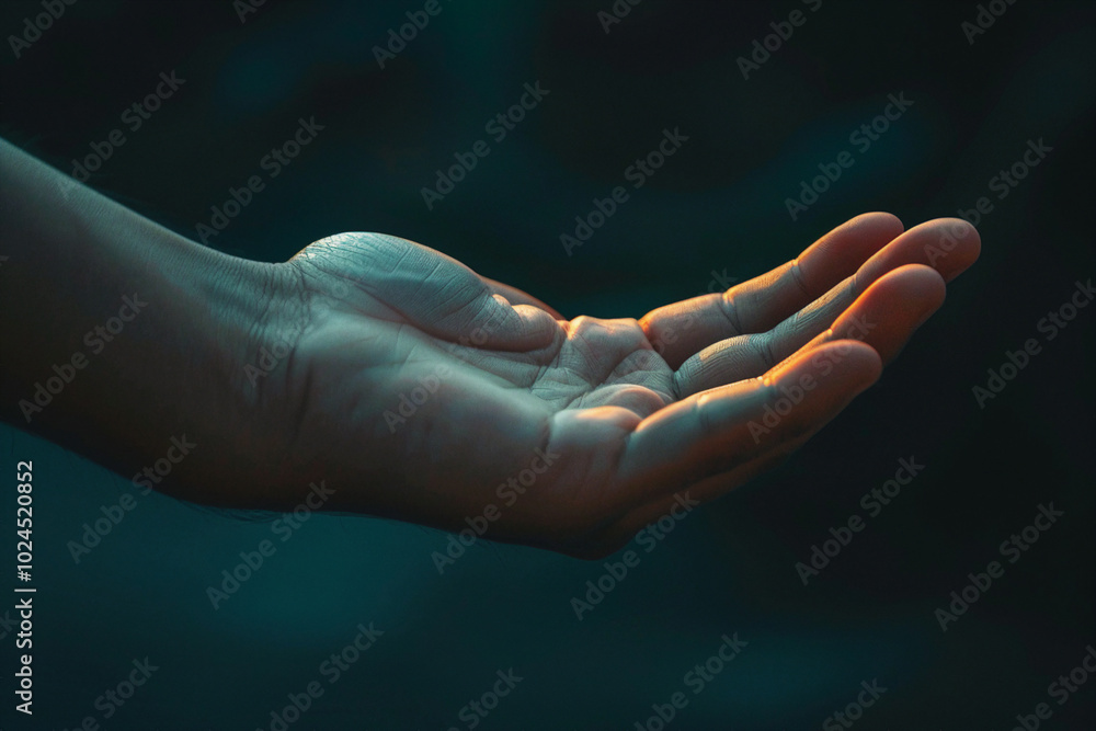 Ai generated photo of human hand arm palm Ai generated photo of human hand arm palm