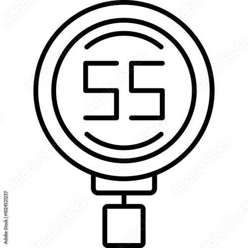 Speed Limit 55 Icon