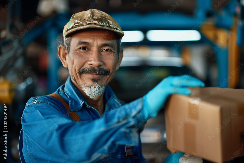 Skilled experienced person car mechanic auto maintenance garage service, Generative AI Skilled experienced person car mechanic auto maintenance garage service, Generative AI