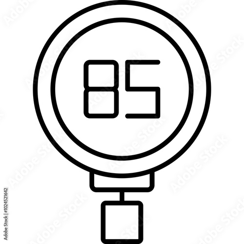 Speed Limit 85 Icon