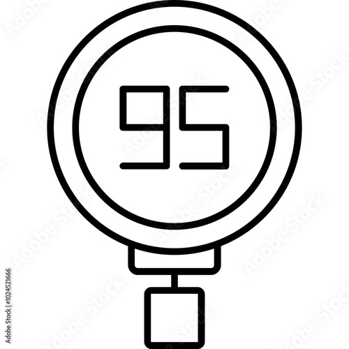 Speed Limit 95 Icon