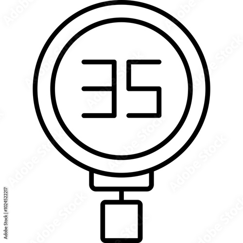 Speed Limit 35 Icon
